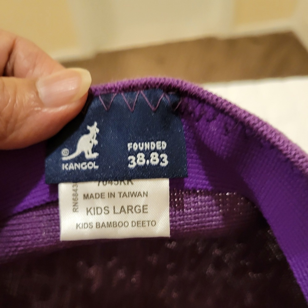Kangol Kids Large Purple Bamboo Deeto Cute Girlhoodcore Romantic Winter Fun Love - Picture 6 of 13